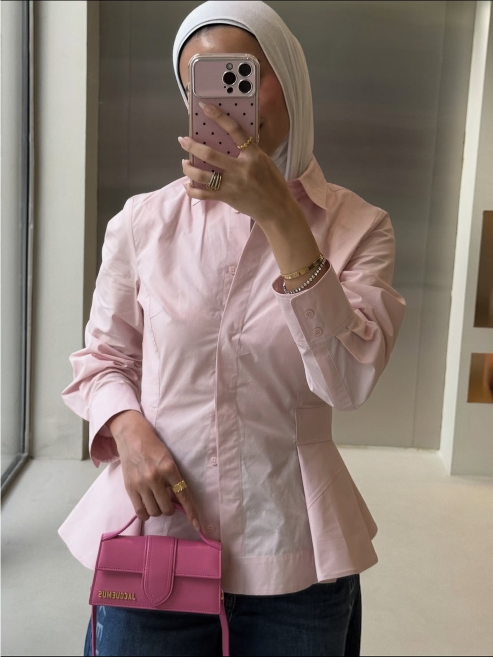 ZARA ZW COLLECTION POPLIN PEPLUM SHIRT SIZE XS - Picture 4 of 12